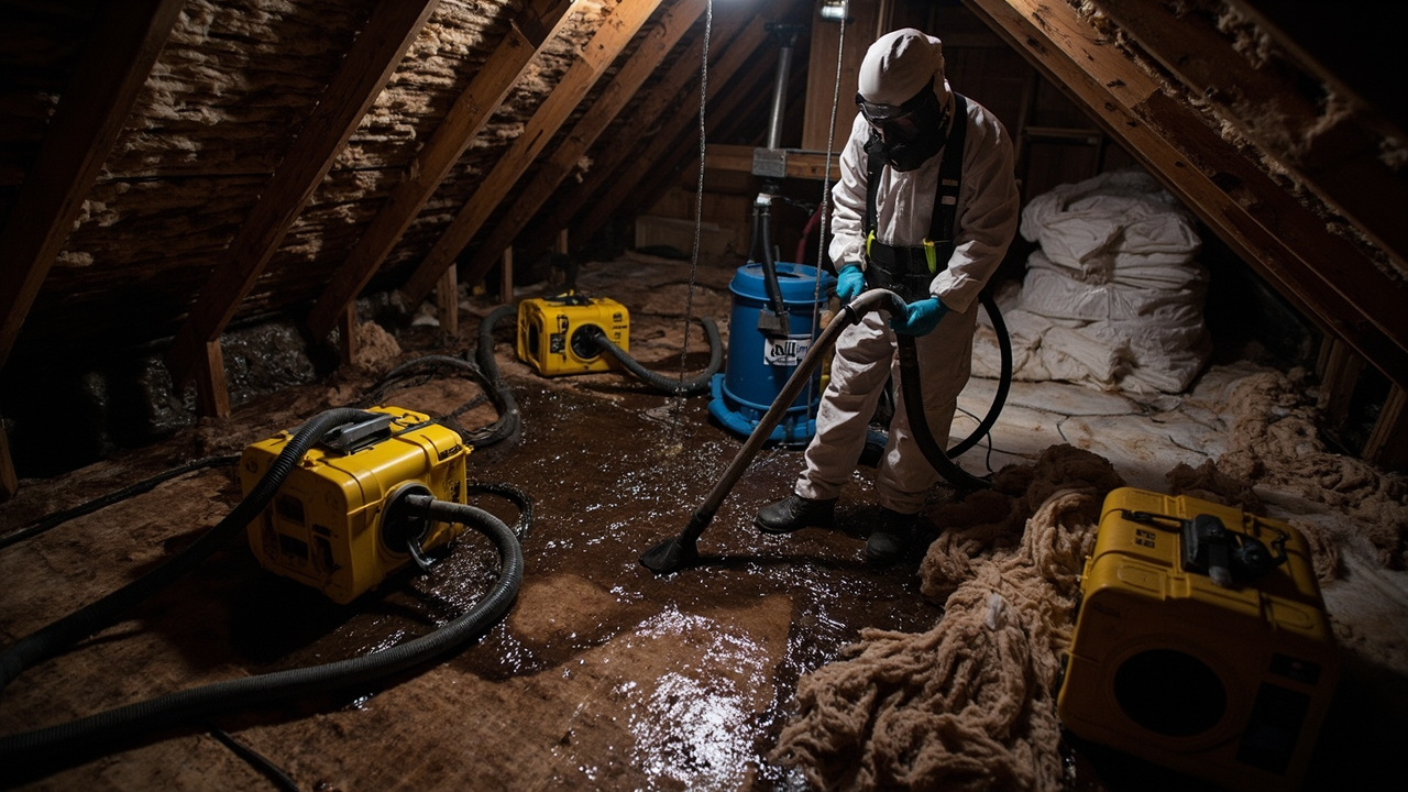 Attic Water Damage Cleanup in Los Angeles – Fast Response for Hidden Leaks and Structural Threats