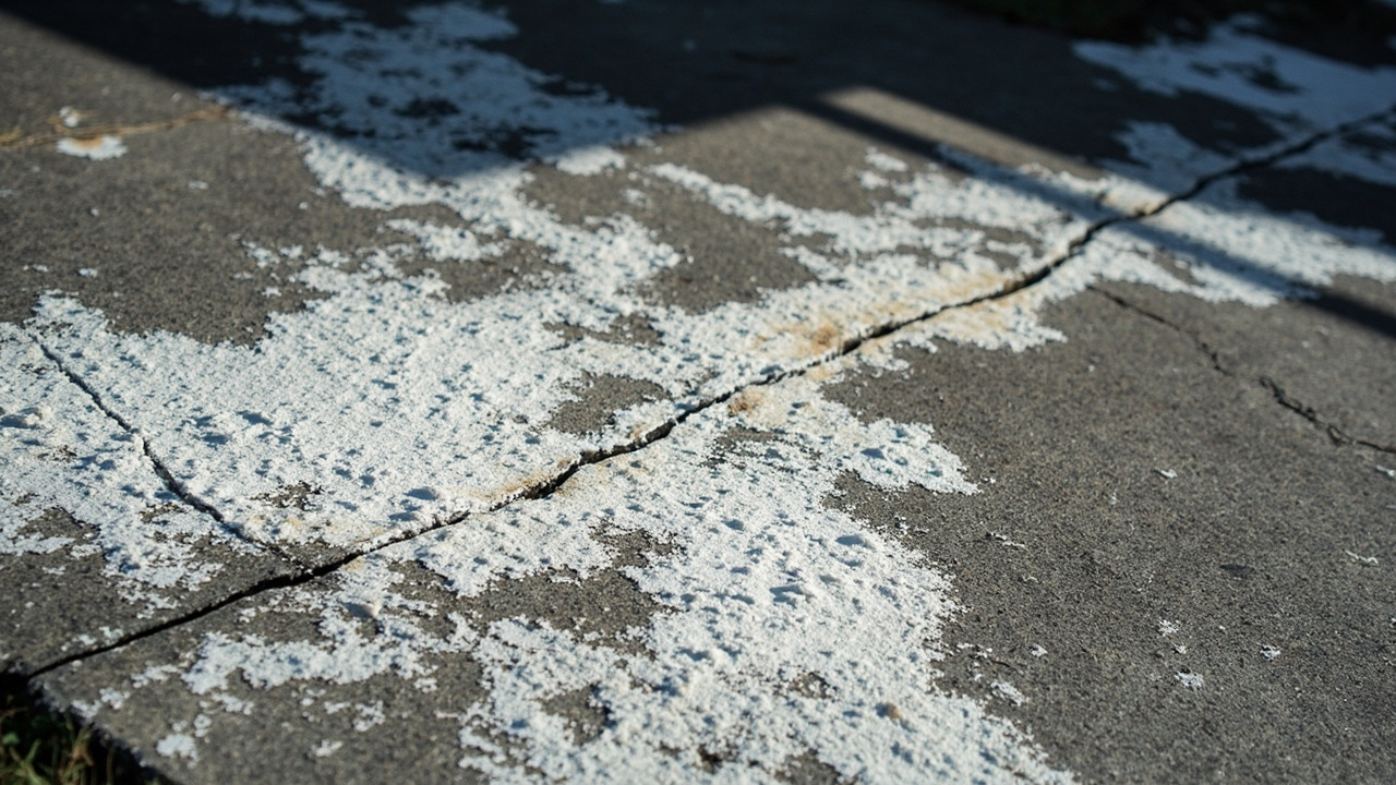Efflorescence on Concrete in Los Angeles – Expert Diagnosis and Permanent Moisture Remediation