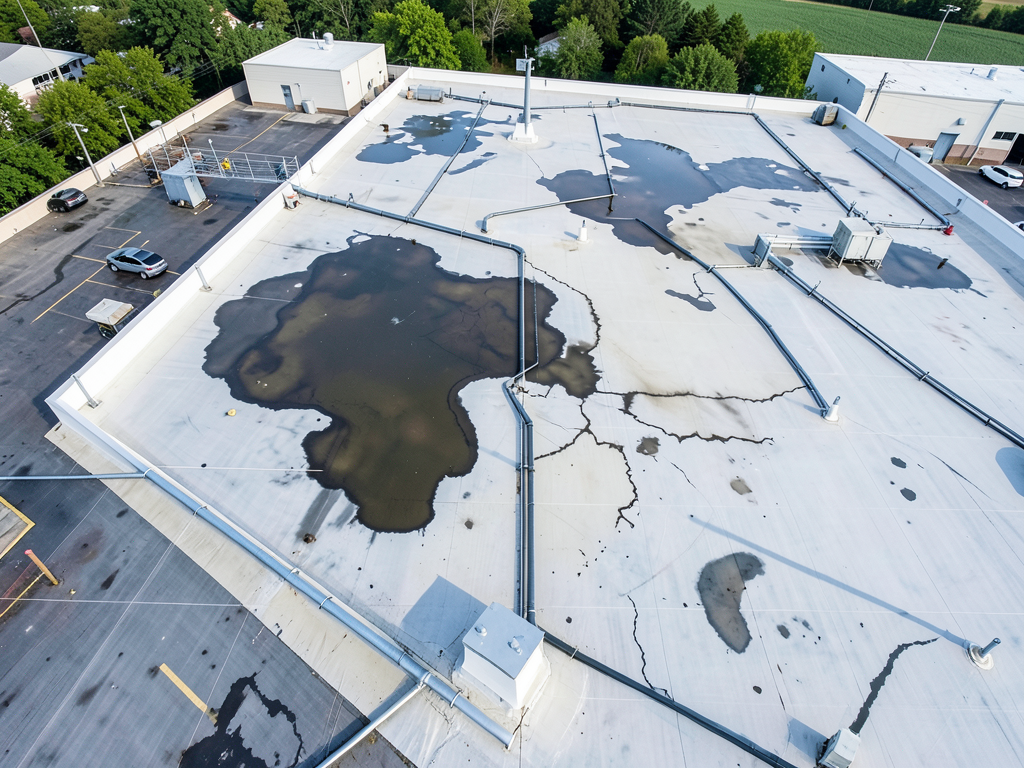 Preventing commercial roof ponding on your industrial warehouse in Vernon
