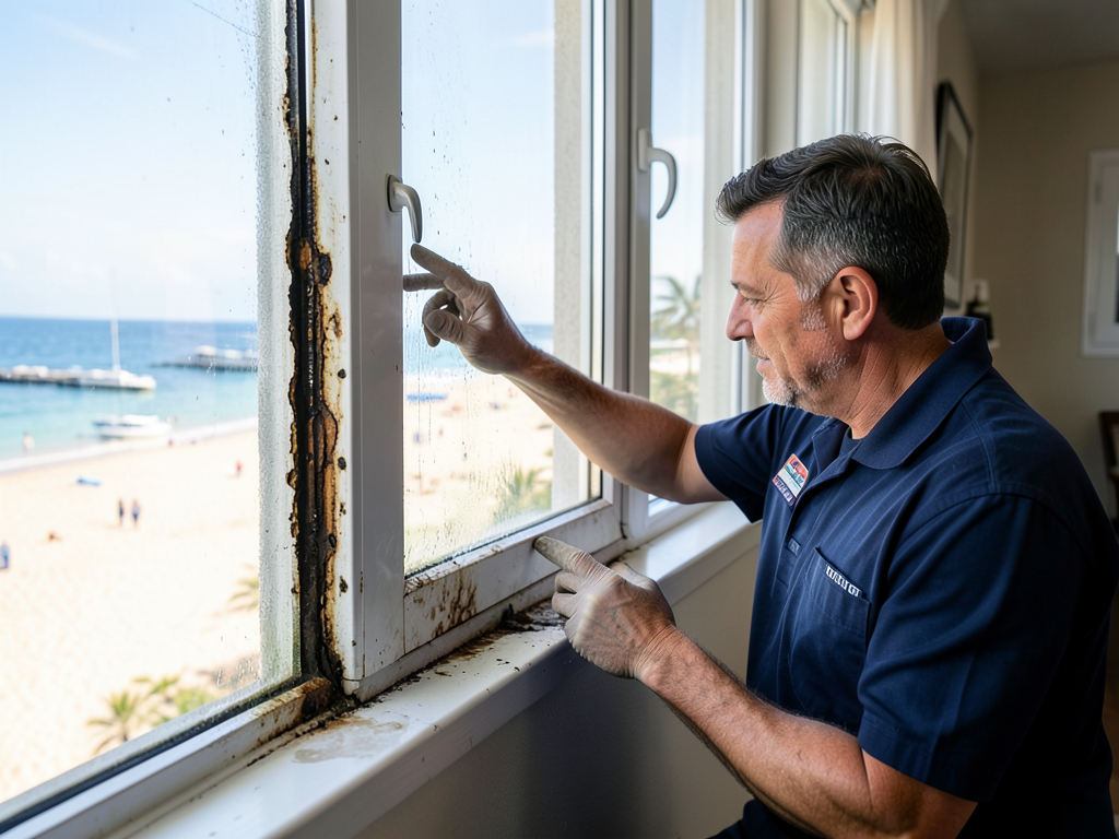 Preventing mold growth from salt air and window le